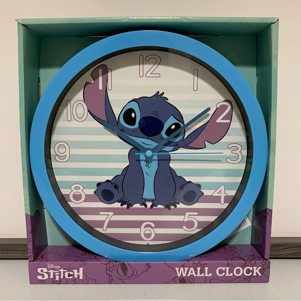 Disney Stitch Analog Wall Clock-NIB